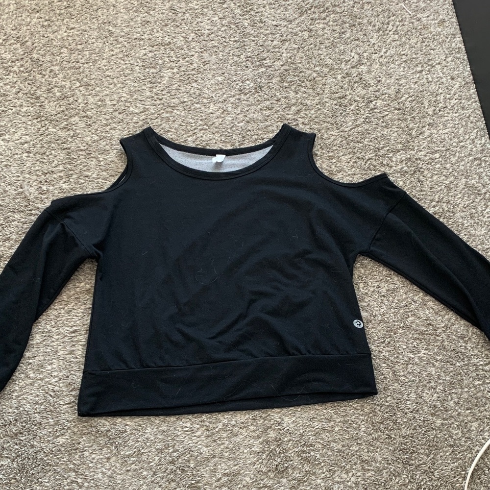 Scorpio Sol Black Cold Shoulder Sweatshirt